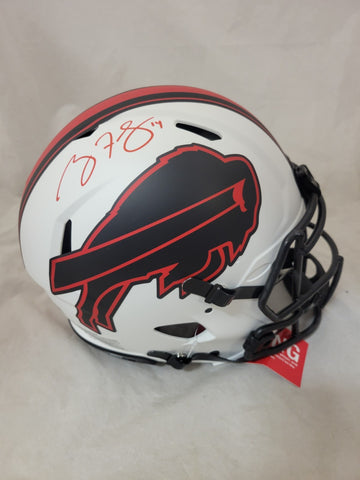 RYAN FITZPATRICK SIGNED BUFFALO BILLS LUNAR ECLIPSE AUTHENTIC HELMET BECKETT QR