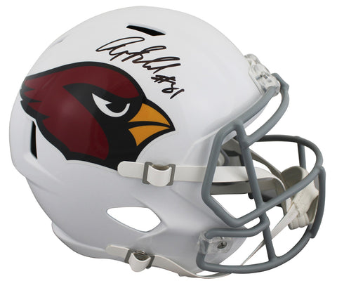 Cardinals Anquan Boldin Signed 2005-22 TB Full Size Speed Rep Helmet BAS Witness