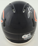 Lance Briggs Signed Chicago Bears Speed Mini Helmet (Beckett) 7xPro Bowl L.B.