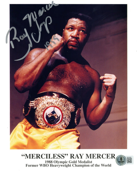 Ray Mercer Autographed/Signed Boxing 8x10 Photo Beckett 57419