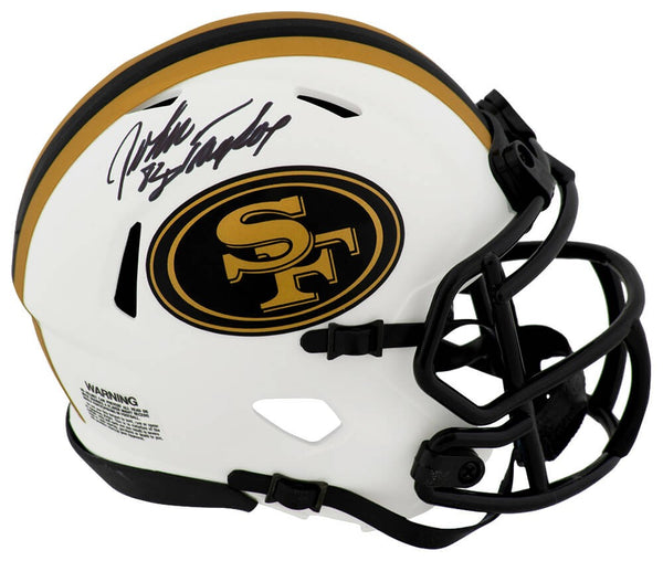 John Taylor Signed San Francisco 49ers LUNAR Riddell Speed Mini Helmet -(SS COA)