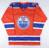Grant Fuhr Signed Edmonton Oilers Jersey (JSA COA) 5xStanley Cup Champ Goalie