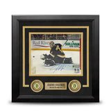 Jeremy Swayman Glove Save Boston Bruins Autographed 8x10 Framed Photo JSA PSA