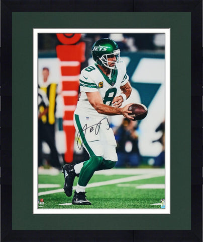Framed Aaron Rodgers New York Jets Autographed 16" x 20" Handoff Photograph