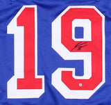 Jesper Fast Signed Rangers Jersey (Steiner COA) New York Right Winger