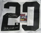 Rocky Bleier Steelers Signed/Inscribed Custom White Football Jersey JSA 147463