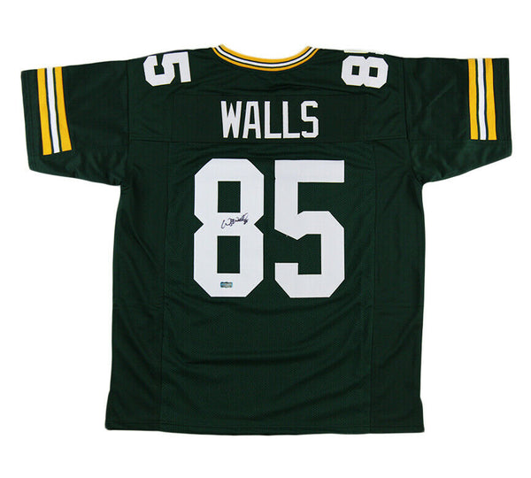 Wesley Walls Signed Green Bay Custom Green Jersey
