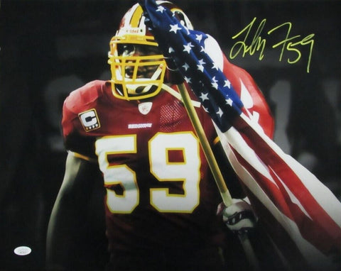 London Fletcher Signed/Autographed 16x20 Photo Commanders JSA 194015