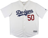 Dodgers Mookie Betts Authentic Signed White Majestic Cool Base Jersey JSA Wit
