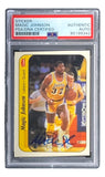 Magic Johnson Signed LA Lakers 1986 Fleer #7 Trading Card PSA/DNA