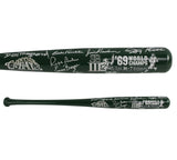 Jets Alumni Signed Cooperstown '69 World Champs Green MLB Bat - Don Maynard
