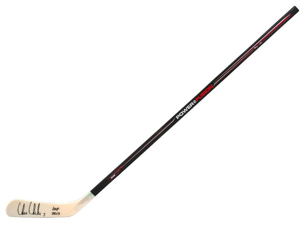 Chris Chelios Signed Franklin Power Fusion 48 In Full Size Hockey Stick w/HOF...