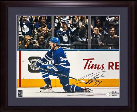 Auston Matthews Signed 16x20 Framed Photo Maple Leafs Autograph Fanatics COA