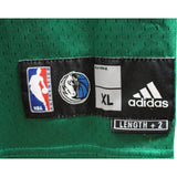 Dirk Nowitzki Autographed Dallas Mavericks Adidas Green Jersey Beckett 48396