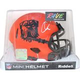 Quinshon Judkins Autographed Cleveland Browns Mini Helmet Rave Beckett W 53139