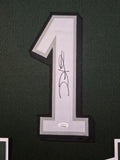 FRAMED PHILADELPHIA EAGLES JALEN HURTS AUTOGRAPHED SIGNED #1 JERSEY JSA COA