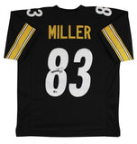 Heath Miller Signed Pittsburgh Steelers Jersey (Beckett) 2xPro Bowl Tight End