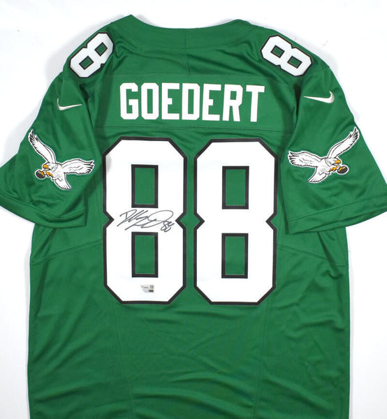 Dallas Goedert Signed Eagles Kelly Green Nike Vapor Limited Jersey - Fanatics