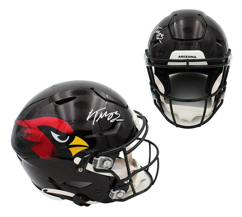Trey McBride Signed Arizona Cardinals Speed Flex Authentic ALT Black Helmet