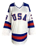 Ken Morrow Signed 1980 Team USA White Jersey "1980 Gold" (JSA) Miracle on Ice