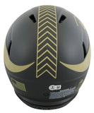 Vikings Randy Moss Signed STS IV Full Size Speed Proline Helmet W/ Case BAS Wit