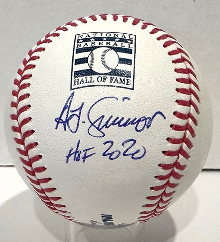 Cardinals Brewers TED SIMMONS Signed Official HOF LOGO Baseball AUTO w/ HOF BAS