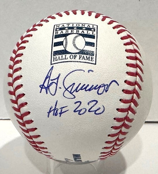 Cardinals Brewers TED SIMMONS Signed Official HOF LOGO Baseball AUTO w/ HOF BAS