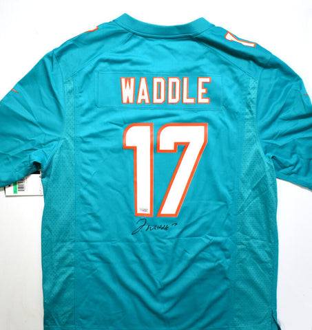 Jaylen Waddle Autographed Miami Dolphins Nike Game Jersey - Fanatics *Black