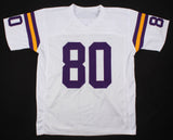 Cris Carter Signed Minnesota Vikings Jersey (JSA COA) All He Does is Catch T.D's