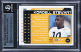 Steelers Kordell Stewart Authentic Signed 2000 Paramount #191 Card BAS Slabbed