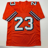 Autographed/Signed Patrick Surtain Miami Orange Football Jersey JSA COA