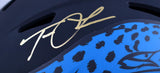 Trevor Lawrence Signed Jaguars F/S Eclipse Speed Authentic Helmet- Fanatics