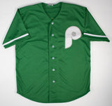 Lenny Dykstra Signed Philadelphia Phillies St Patty's Day Spring Jersey /Beckett