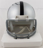 Daryle Lamonica "Mad Bomber" Signed Oakland Raiders Mini Helmet (JSA COA)
