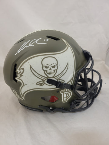 MIKE EVANS SIGNED TAMPA BAY BUCCANEERS STS SPEED AUTHENTIC HELMET BAS