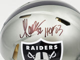 MARCUS ALLEN AUTOGRAPHED RAIDERS FLASH FULL SIZE AUTH HELMET HOF BECKETT 226396