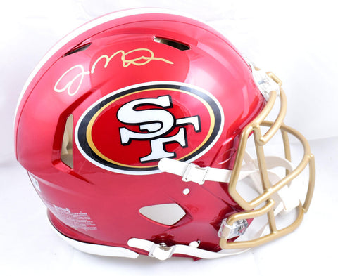 Joe Montana Autographed 49ers F/S Flash Speed Authentic Helmet - Fanatics *Gold