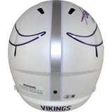 Adrian Peterson Autographed Minnesota Vikings F/S 24 Alt Helmet Beckett 49581