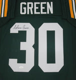 Packers AHMAN GREEN Signed Custom Green Replica Jersey AUTO - Leading Rusher