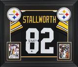 John Stallworth Authentic Signed Black Pro Style Framed Jersey BAS Witnessed