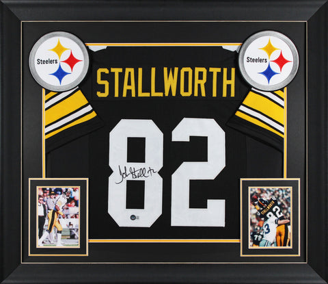 John Stallworth Authentic Signed Black Pro Style Framed Jersey BAS Witnessed