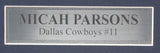 Micah Parsons Cowboys Autographed/Inscribed Framed Jersey Fanatics 186111