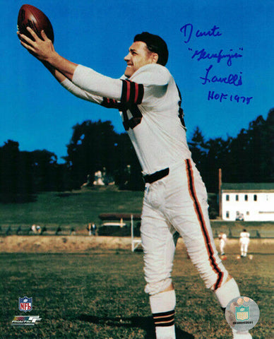 DANTE LAVELLI AUTOGRAPHED/SIGNED CLEVELAND BROWNS 8X10 PHOTO GLUEFINGER 21270