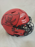 TOM BRADY & MIKE EVANS "SB CHAMPS" SIGNED BUCCANEERS RAVE SPEEDFLEX HELMET