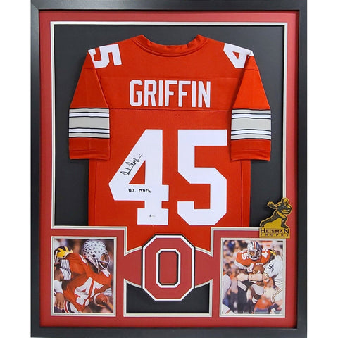 Archie Griffin Autographed Signed Framed Ohio State Heisman RB2 Jersey BECKETT