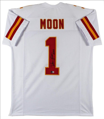 Warren Moon Signed Chiefs Jersey Inscribed HOF 06 (Beckett) Kansas City Q.B 1999