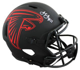 Falcons Julio Jones Signed Eclipse Full Size Speed Rep Helmet BAS Witnessed