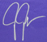 Vikings Justin Jefferson Signed Purple Nike Game Framed Jersey BAS Witnessed