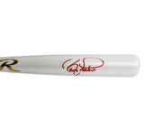 Barry Larkin Signed Cincinnati Reds Rawlings White Chrome MLB Bat