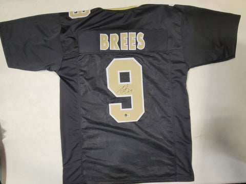 DREW BREES AUTOGRAPHED SIGNED PRO STYLE CUSTOM XL JERSEY BECKETT QR COA